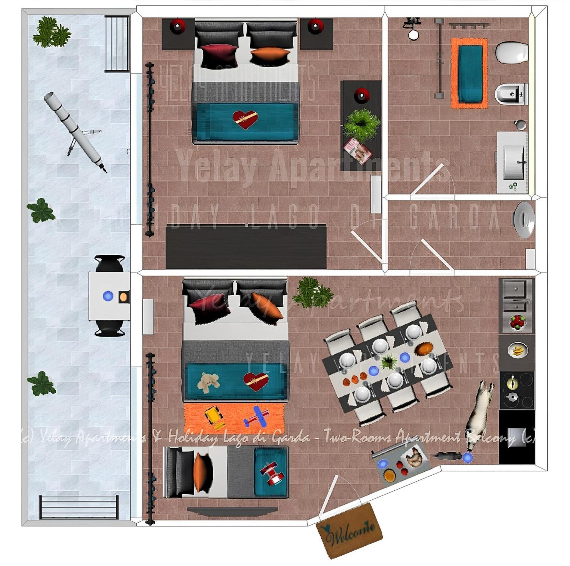 Yelay Apartments & Holiday Lago Di Garda Raffa Extérieur photo