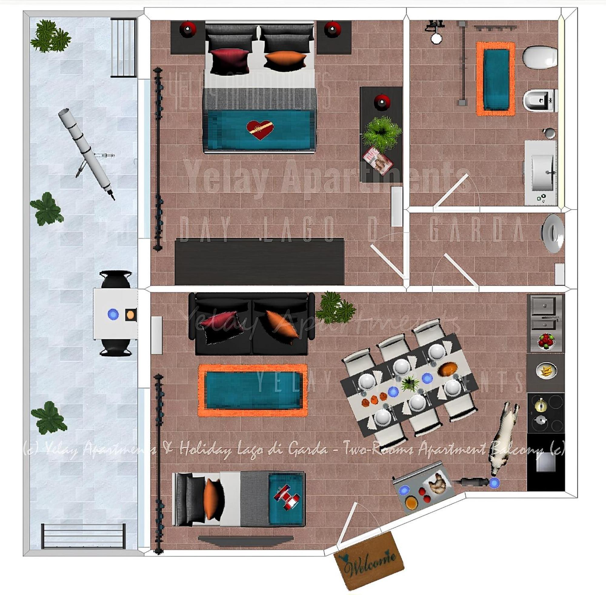Yelay Apartments & Holiday Lago Di Garda Raffa Extérieur photo