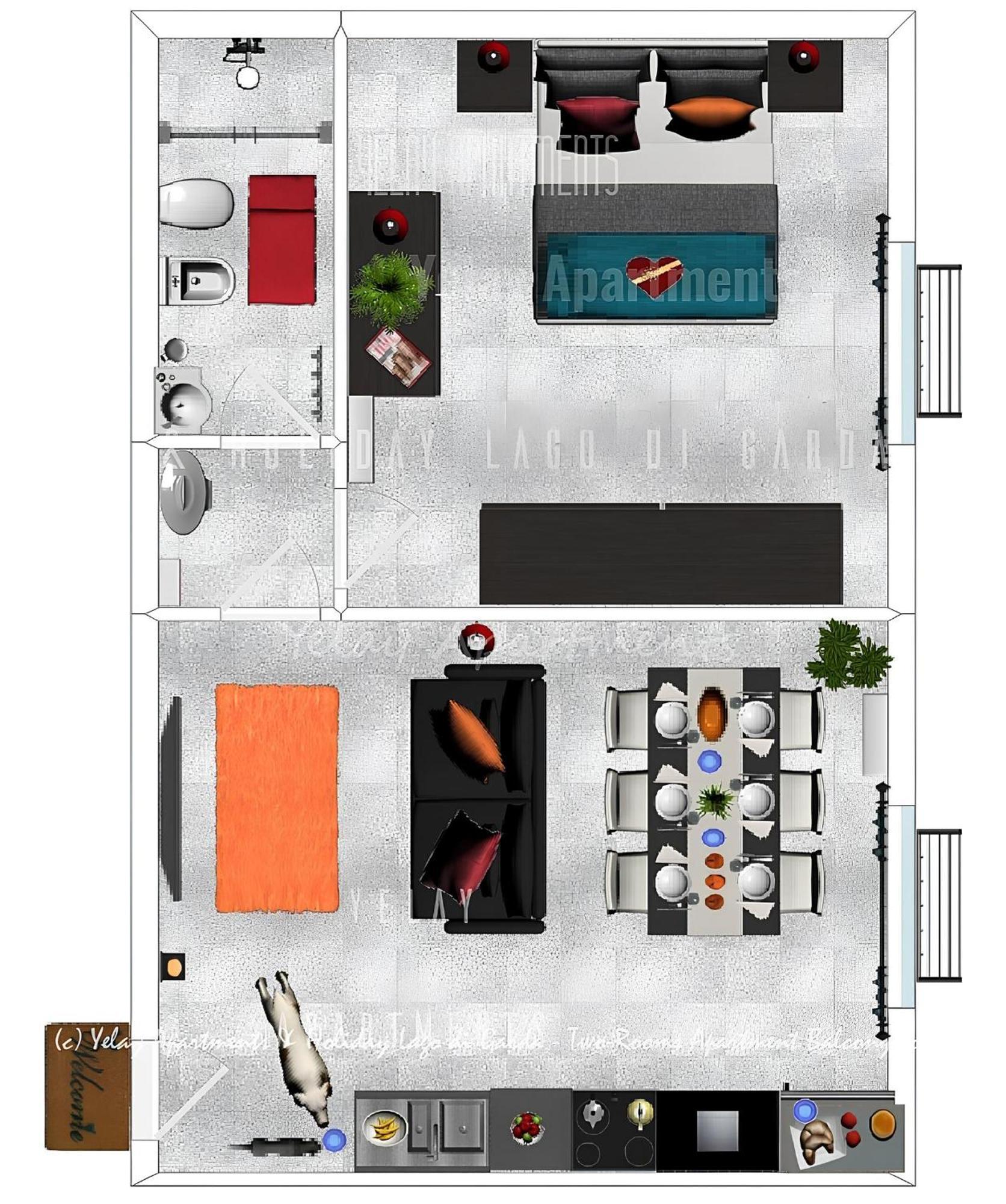 Yelay Apartments & Holiday Lago Di Garda Raffa Extérieur photo